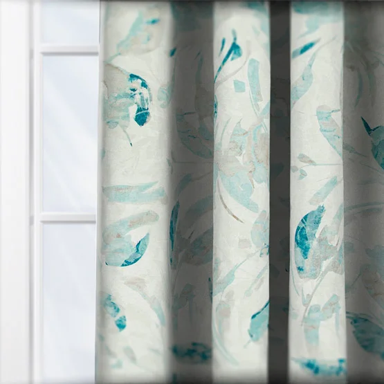 Blossom Indigo curtain