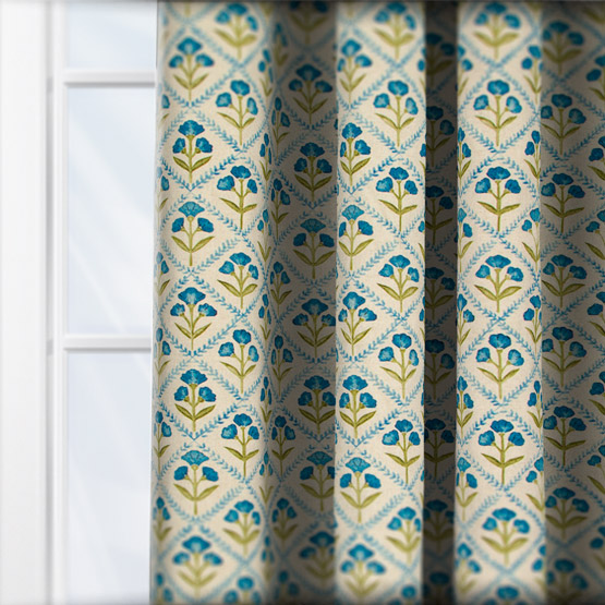 Prestigious Textiles Chatsworth Cornflower curtain