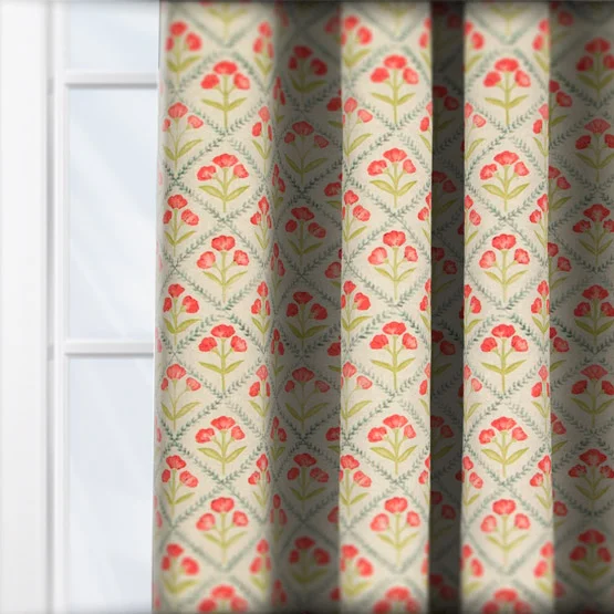 Chatsworth Poppy curtain