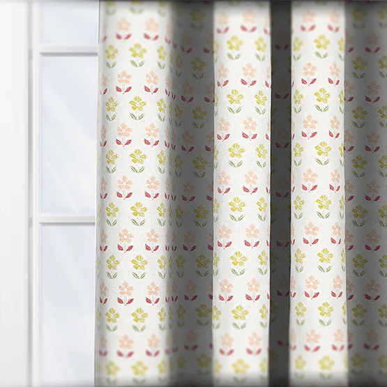 June Raspberry curtain