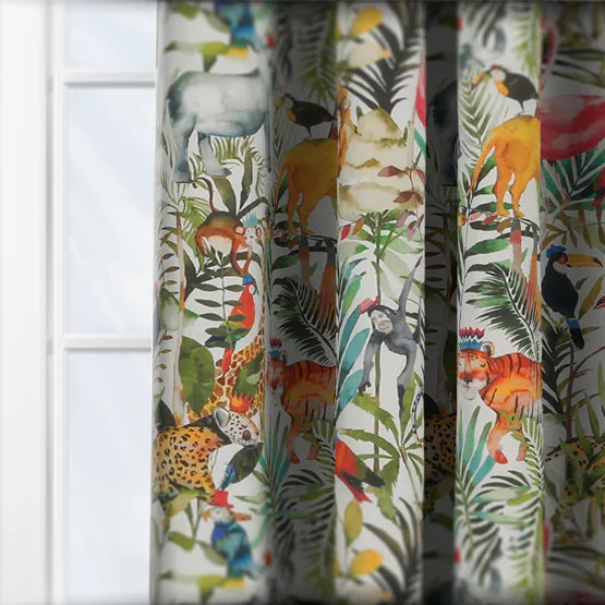 King of the Jungle Safari curtain