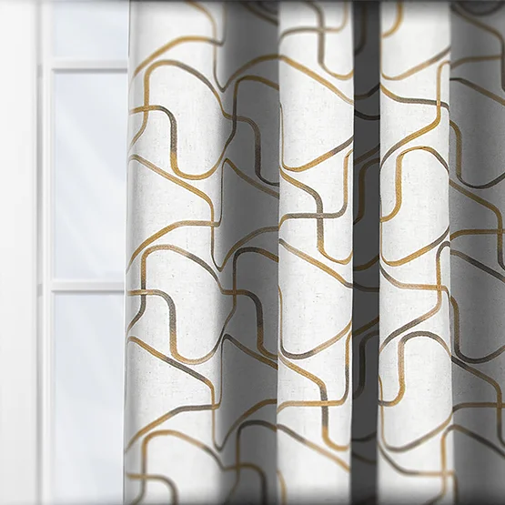 Lauder Ochre curtain
