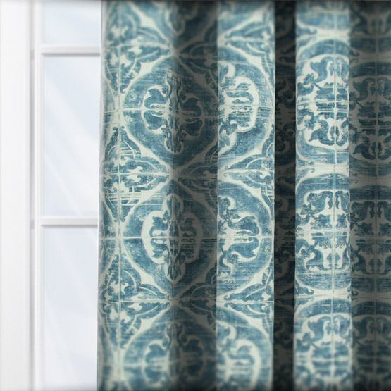 Prestigious Textiles Luela Azure curtain