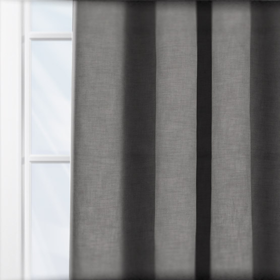 Prestigious Textiles Shadow Charcoal Sheer curtain