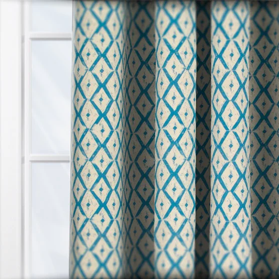Stanbury Cornflower curtain