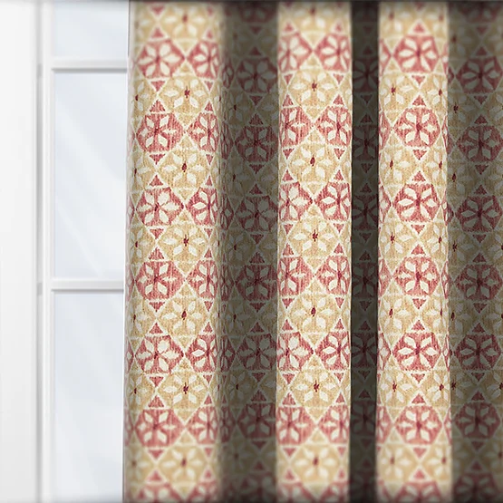 Wilfred Raspberry curtain