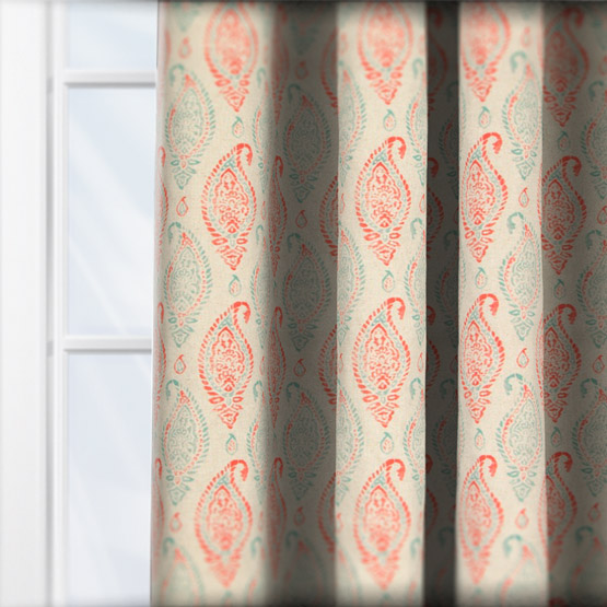 Prestigious Textiles Wollerton Poppy curtain