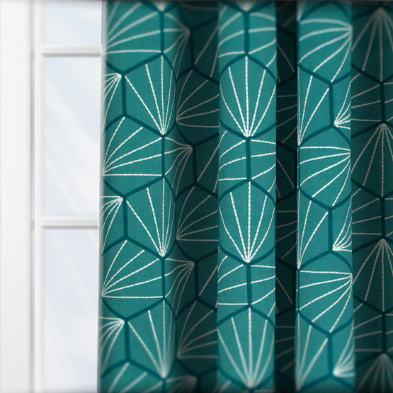 Scion Aikyo Teal curtain