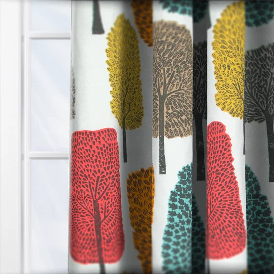 Scion Cedar Tangerine curtain