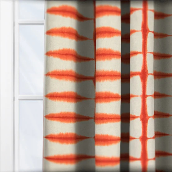 Scion Shibori Chilli Linen curtain