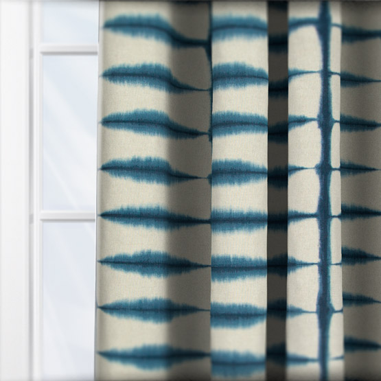 Scion Shibori Indigo curtain