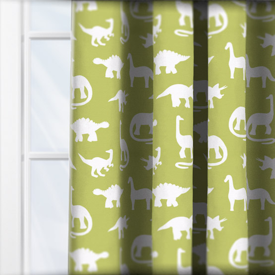 Sonova Studio Dinosaur Apple Green curtain