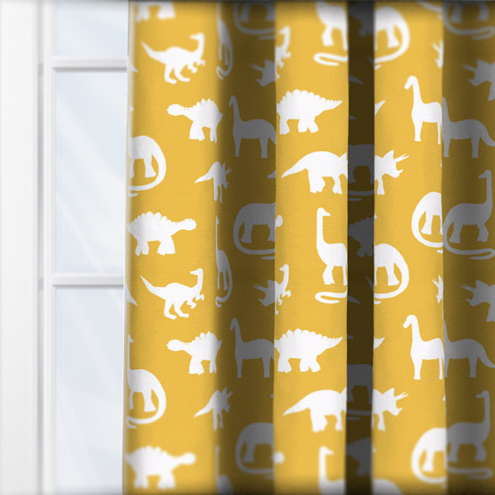 Sonova Studio Dinosaur Sunshine Yellow curtain