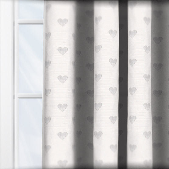Sonova Studio Hearts Soft Grey curtain