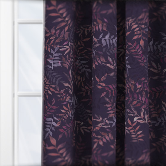 Sonova Studio Kaleidoscope Leaves Amethyst curtain