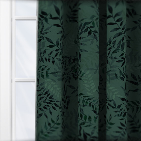 Sonova Studio Kaleidoscope Leaves Green curtain