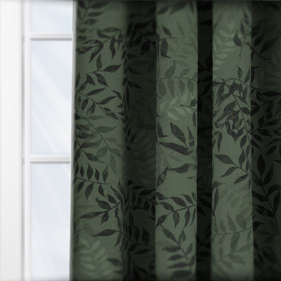 Sonova Studio Kaleidoscope Leaves Green curtain