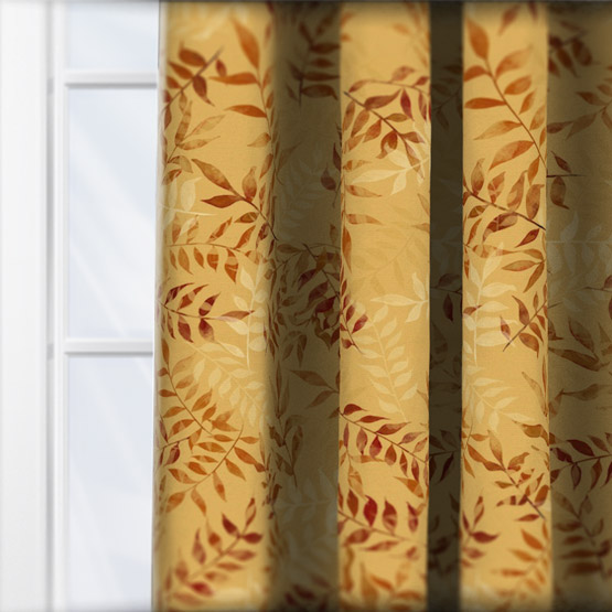 Sonova Studio Kaleidoscope Leaves Mustard curtain