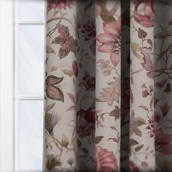 Studio G Delilah Winterberry/Linen curtain