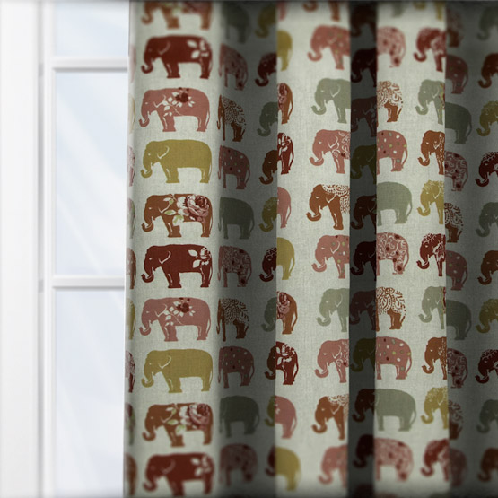 Studio G Elephants Spice curtain