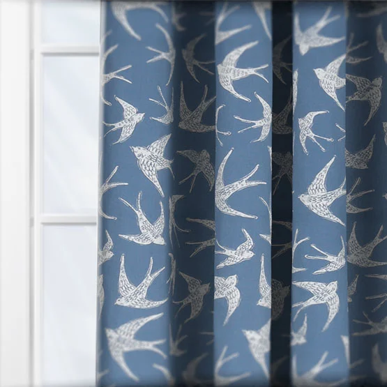 Fly Away Navy curtain