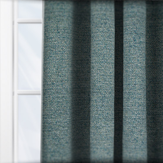 Touched By Design Boucle Dash Spa Blue curtain