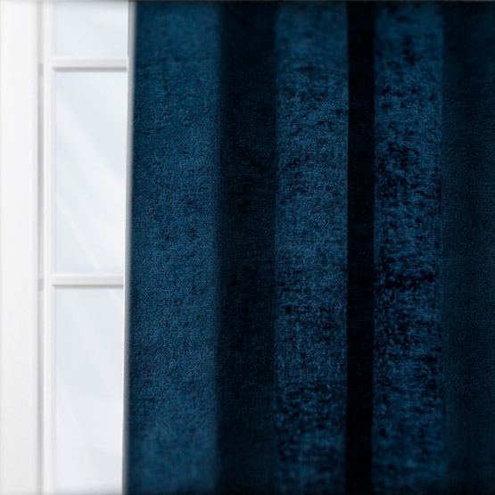 Touched By Design Boucle Royale Navy Blue curtain