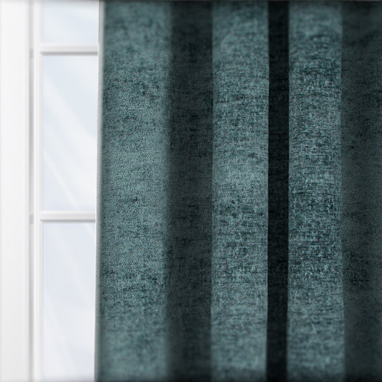 Touched By Design Boucle Royale Smoke Blue curtain