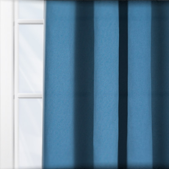 Touched By Design Canvas Aegean Blue curtain