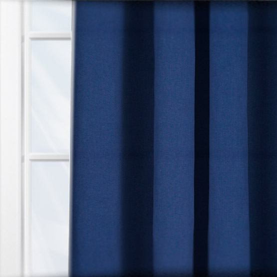 Touched By Design Canvas Indigo Blue curtain