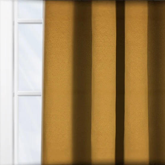 Crushed Silk Ochre curtain