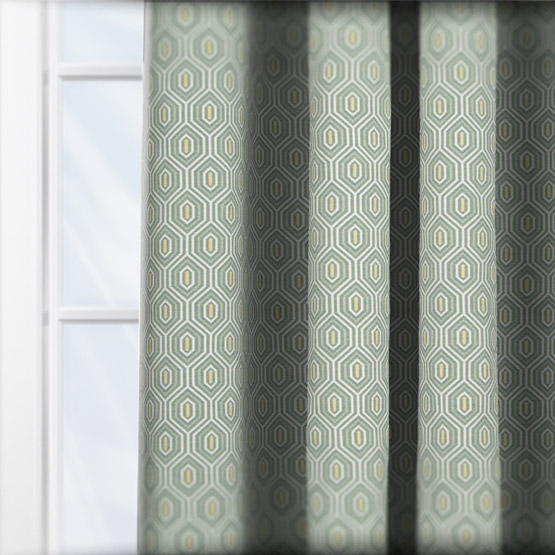 Touched By Design Hive Sage Green curtain