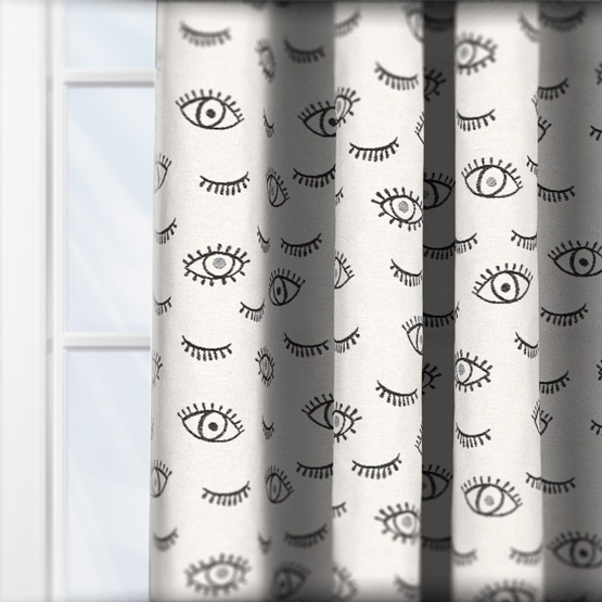 Touched By Design Wink Mono White curtain