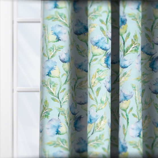 Voyage Ettrick Bluebell curtain