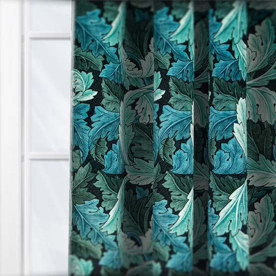 William Morris At Home Acanthus Velvet Indigo curtain