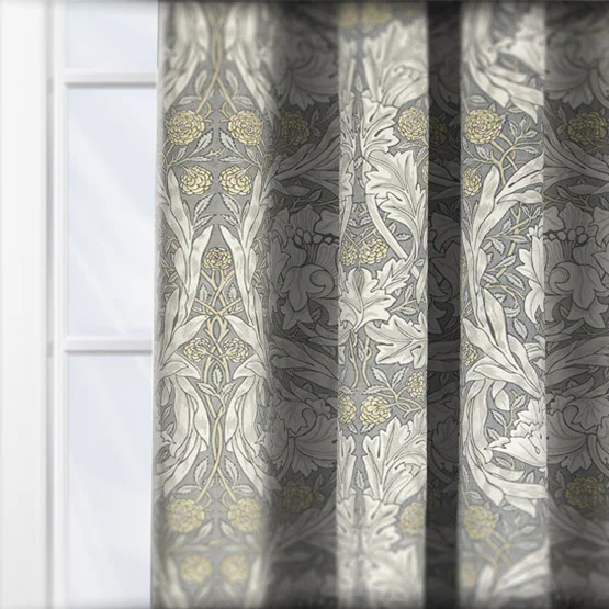 William Morris At Home African Marigold Velvet Limestone curtain