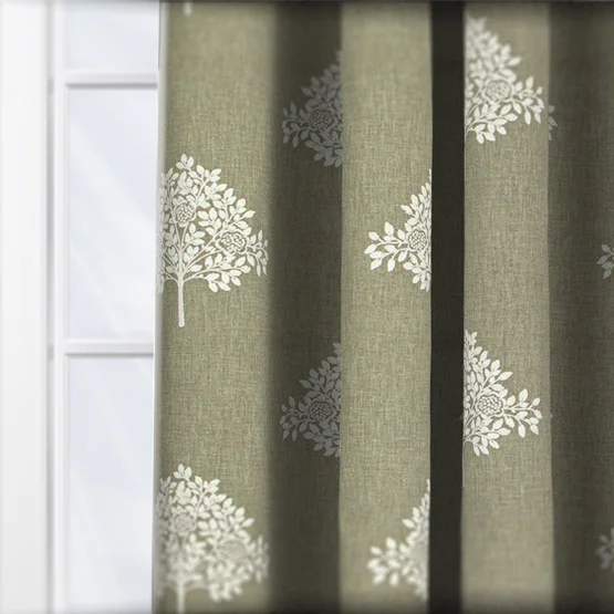 William Morris At Home Marigold Tree Embroidery Nettle curtain