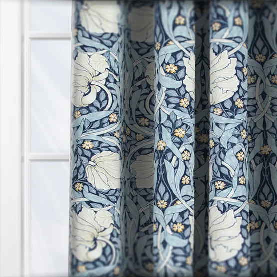 William Morris At Home Pimpernel Indigo curtain