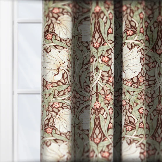 William Morris At Home Pimpernel Velvet Brick curtain