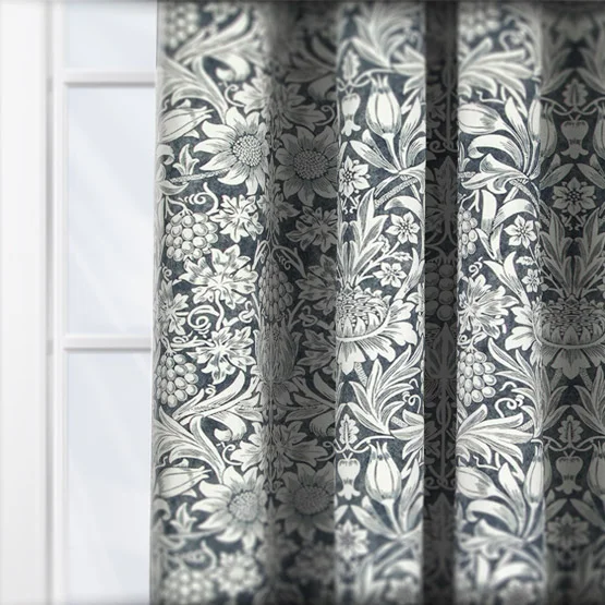 William Morris At Home Sunflower Indigo curtain