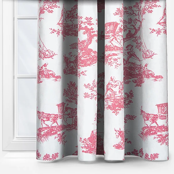 Camengo Cadence Tissu Rouge Grenat curtain