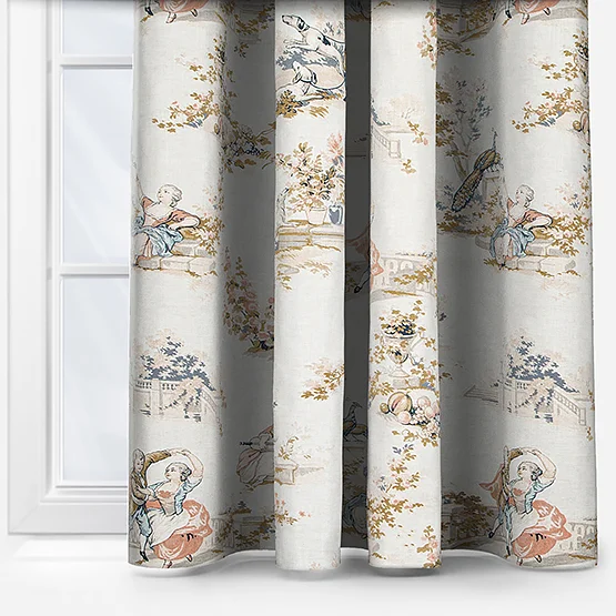 Camengo Gavotte Tissu Multicolore curtain