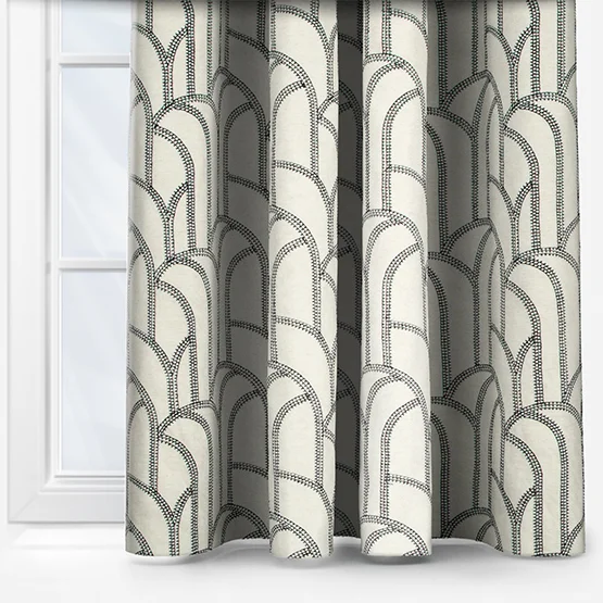 Camengo Grand Rex Black and White curtain