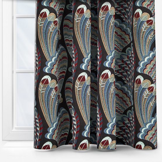 Camengo Piuma Aubergine curtain