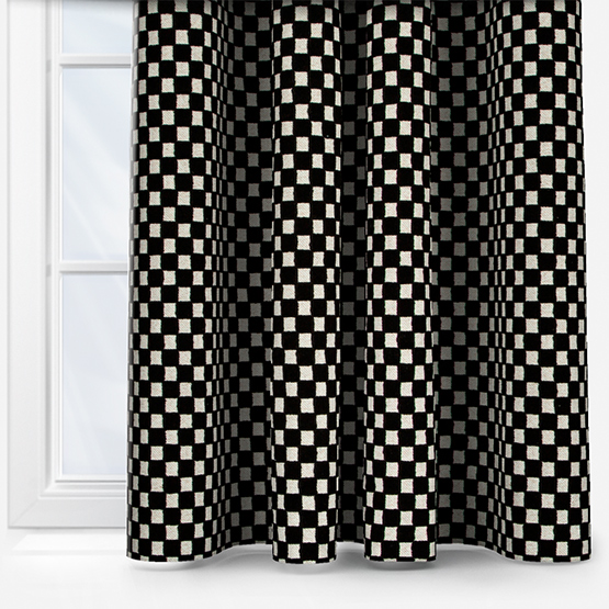 Camengo Scacchiera Carbone Curtain