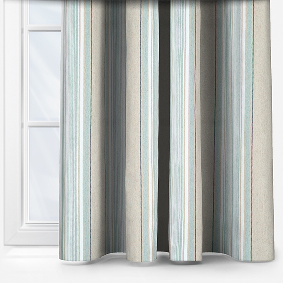 Casamance Aveiro Beige Celadon curtain