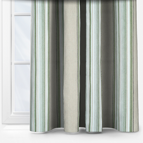 Casamance Aveiro Beige Olive curtain