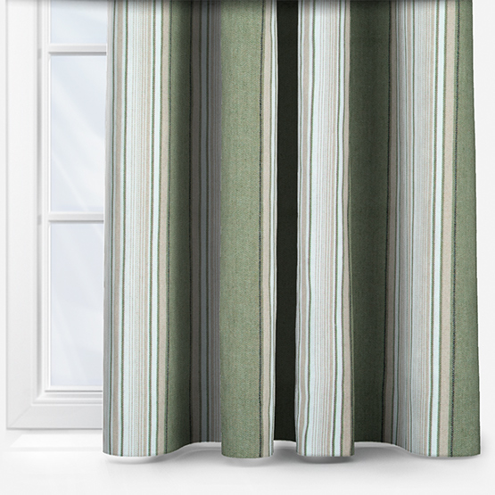 Casamance Aveiro Olive curtain