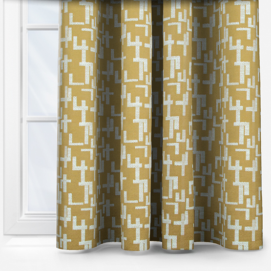 Casamance Dalles Moutarde curtain