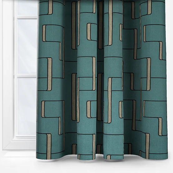 Casamance Lusio Petrole curtain